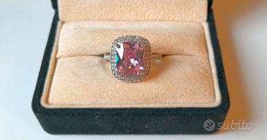 Anello di fidanzamento rosa diam. 19 mm oro