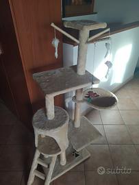albero tiragraffi giochi per gatto/micio