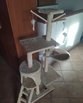 albero tiragraffi giochi per gatto/micio