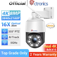 CTRONICS TELECAMERA IP 4K 8MP 16X CTIPC 640C