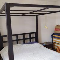 Letto Florida a baldacchino con tessuti