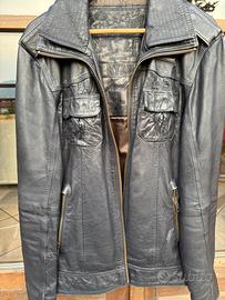 Giubbotto giacca di pelle vintage Superdry