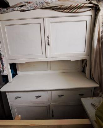 credenza laccata doppio corpo 