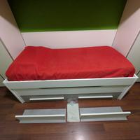 Letto singolo DMORA ASI + Rete a doghe
