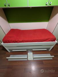 Letto singolo DMORA ASI + Rete a doghe