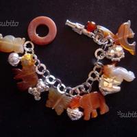 Bracciale donna SHINE' in argento con animaletti