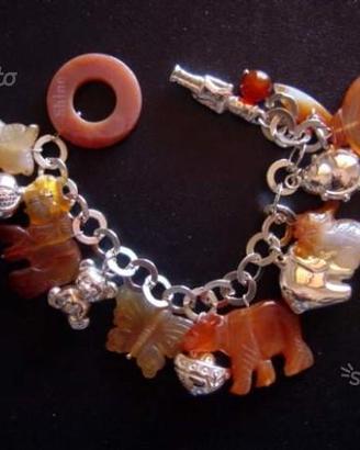 Bracciale donna SHINE' in argento con animaletti