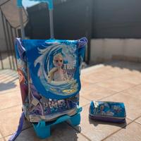 Frozen 2 – Cartella/Zaino Trolley + Astuccio zip