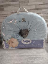 cuscino allattamento azzurro 