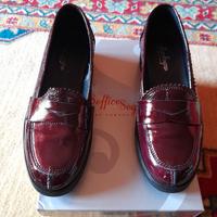 scarpe in vernice color vino "Soffice Sogno" nuove