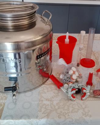 KIT BIRRA CON FUSTO IN ACCIAIO DA 30 LITRI 