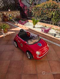 auto elettrica bimbo fiato 500 con telecomando 