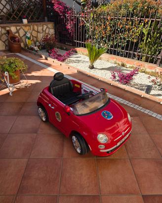 auto elettrica bimbo fiato 500 con telecomando 