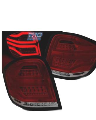 FANALI MERCEDES W164 05-08 BAR LED ROSSO FUMÈ