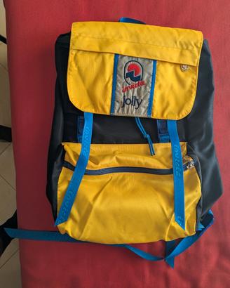 Zaino Invicta jolly anni 80/90 giallo e blu 
