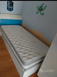 letto contenitore e materasso 