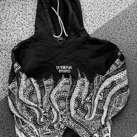 Felpa con cappuccio Otopus Brand - nera Taglia XS