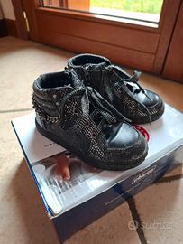 Sneaker Chicco bambina nere e argento 24 e scatola