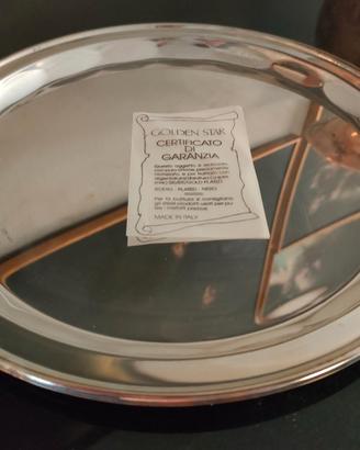 Vassoio ovale, stile inglese, placcato argento