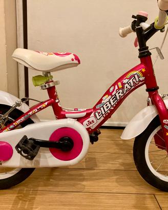 Bici bambina 2-4 anni con/senza rotelle PERFETTA