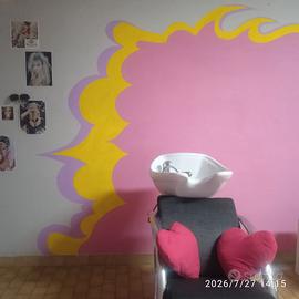 Lavabo per barbiere e parrucchiere.