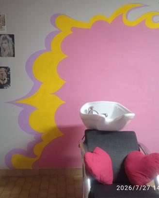 Lavabo per barbiere e parrucchiere.
