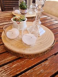 Tronchi di legno decorativi