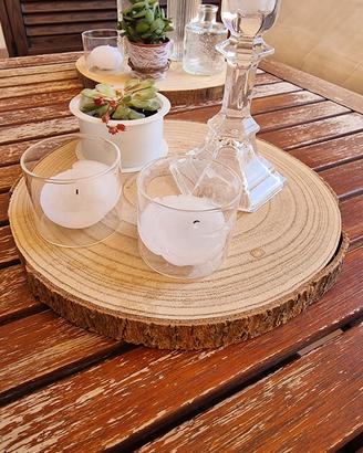 Tronchi di legno decorativi