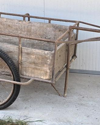 Carretto a mano, carro contadino, anni 50