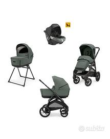 Trio Inglesina Aptica XT verde con telaio nero