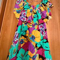 Piazza Italia-vestito estivo lungo nuovo S/M