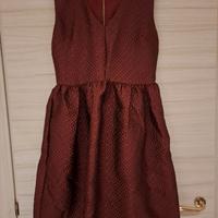 Vestito da donna bordeaux nuovissimo