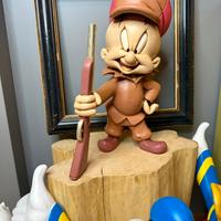 Taddeo “Elmer Fudd” in resina, Statua Warner Bros