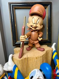 Taddeo “Elmer Fudd” in resina, Statua Warner Bros