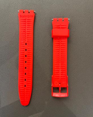 Cinturino originale Swatch rosso in silicone