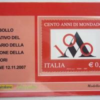 Francobollo Italia Cento anni Mondadori 2007 nuovo