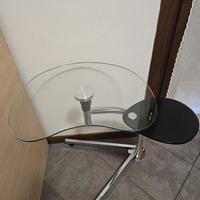 tavolino dj vetro