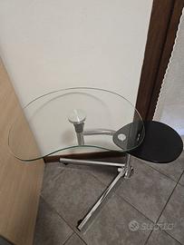 tavolino dj vetro