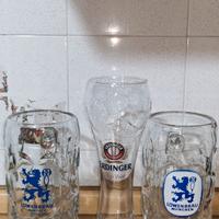 2 boccali Lowenbrau 1 Bicchiere Erdinger mondiali