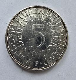 Moneta 5 Marchi Germania Ovest (BRD) 1972 F