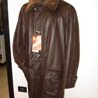 GIUBBOTTO/CAPPOTTO IN VERA PELLE TESTA DI MORO.