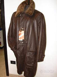 GIUBBOTTO/CAPPOTTO IN VERA PELLE TESTA DI MORO.