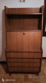 Scrittoio libreria in legno