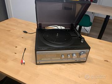 Giradischi vintage + CD/Radio/USB (cassette KO)