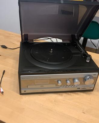 Giradischi vintage + CD/Radio/USB (cassette KO)