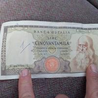 50000 lire davinci