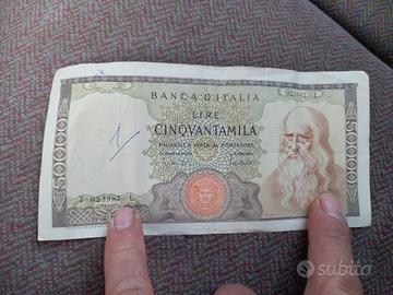 50000 lire davinci