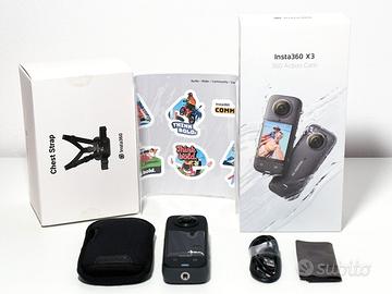 fotocamera Insta 360 x3 + fascia pettorale