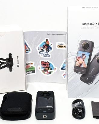 fotocamera Insta 360 x3 + fascia pettorale