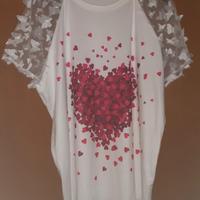 T-shirt bianca curvy